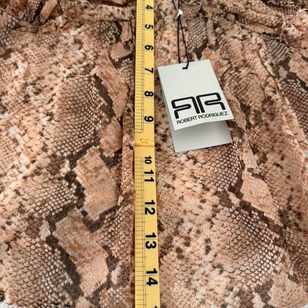 Robert Rodriguez NEW Python Print Vickie Ruched Cami, Large - Picture 3 of 5